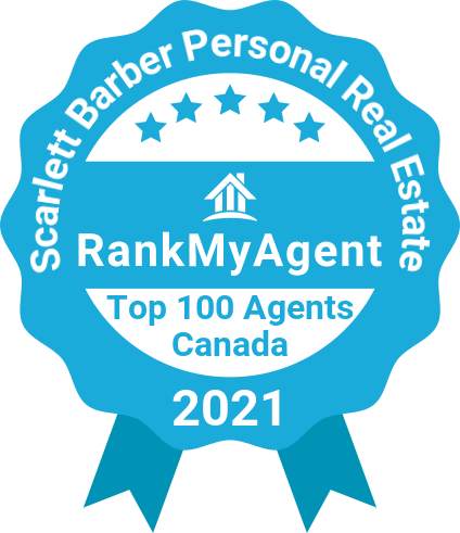 RankMyAgent Top 100 Agents Canada Award 2021